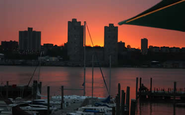 Sunset at the Basin Cafe - Upper West Side - NYC
